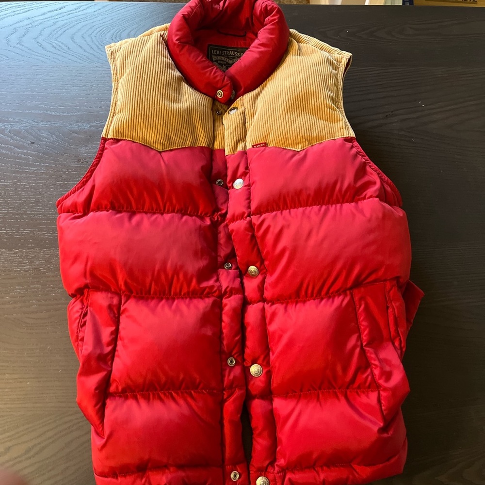 Red and brown Levi’s western vest. Open to offers